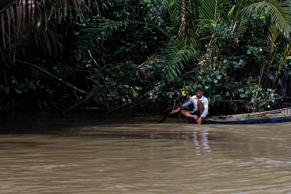 Paysage, scène de vie ou rencontre photographiée au Vietnam — photographie d’Yvon JACQUES